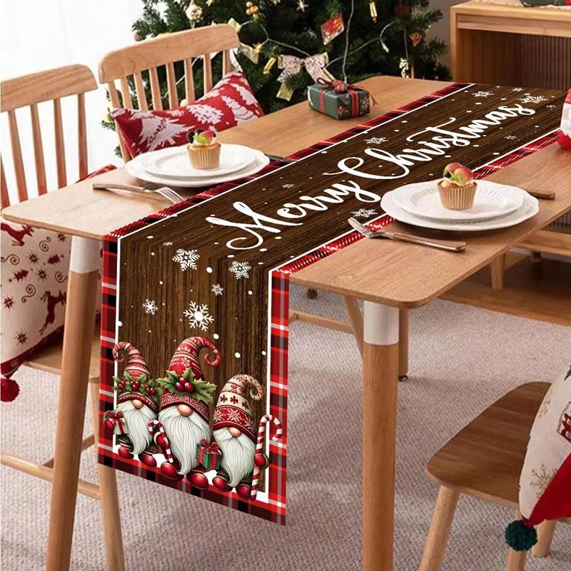 Christmas Throw Blanket - VIKAMA Chemin de table de Noël