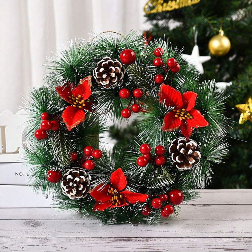 Couronne de Noël pour porte d' - Christmas Wreath Fake avis et prix