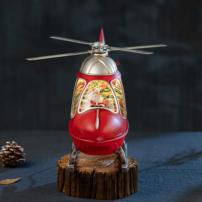 Boîte à musique hélicoptère ro - Snow Globe Musical avis et prix