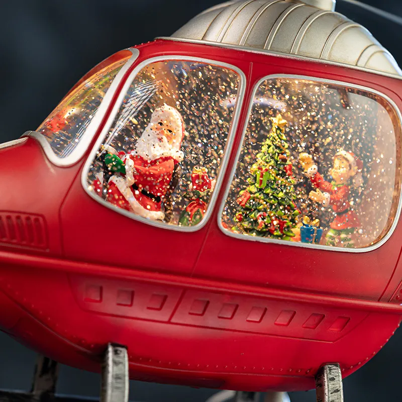 Boîte à musique hélicoptère ro - Snow Globe Musical avis et prix