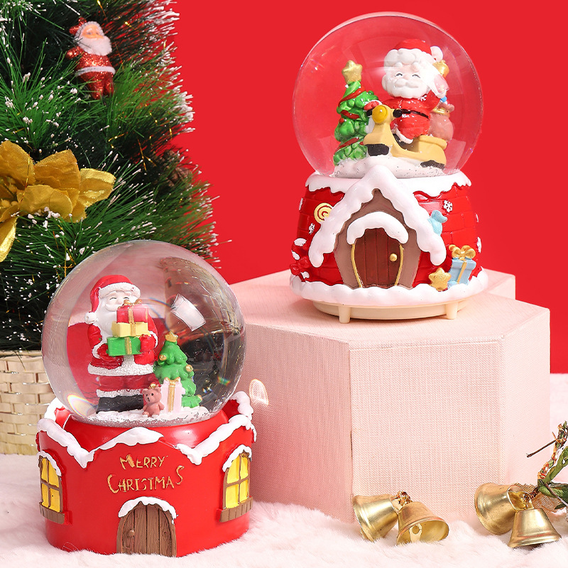 Boule à neige de noël avec lum - Snow Globe Musical avis et prix