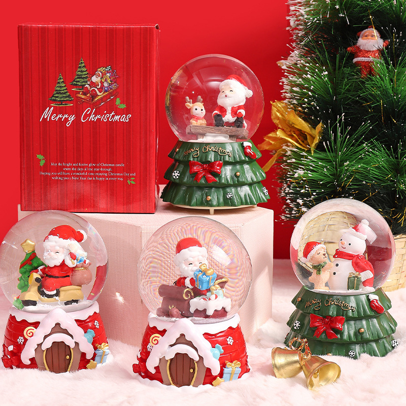 Boule à neige de noël avec lum - Snow Globe Musical avis et prix