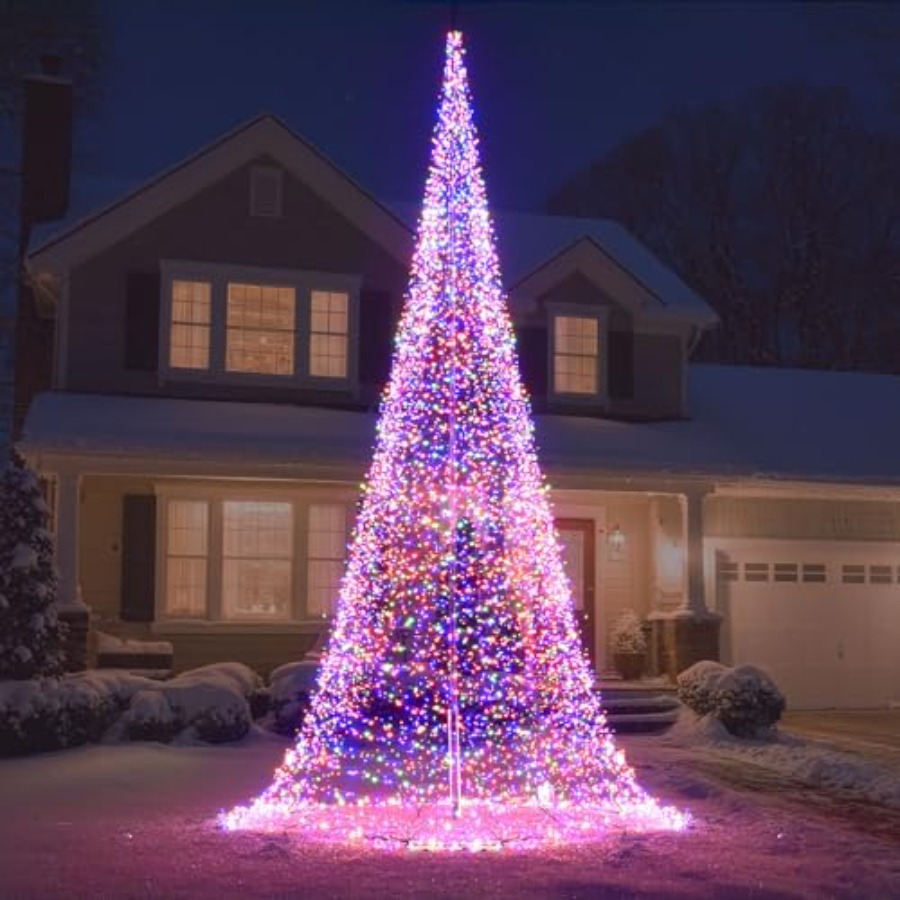 Mât de drapeau extérieur avec  - Christmas Lights Outdoor avis et prix